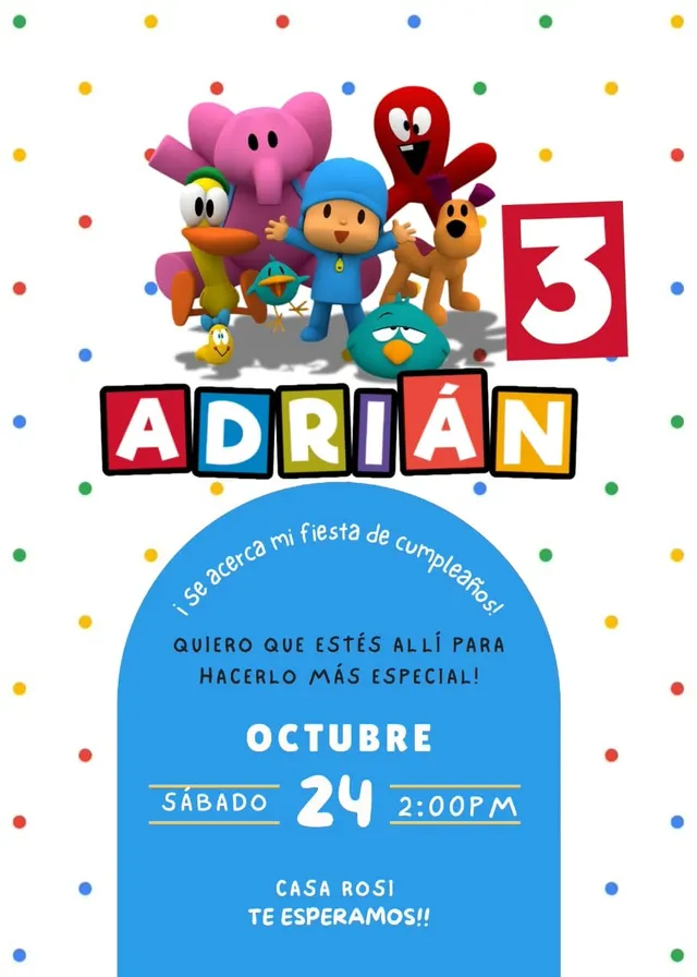 Pastel de cumpleaños Adrián