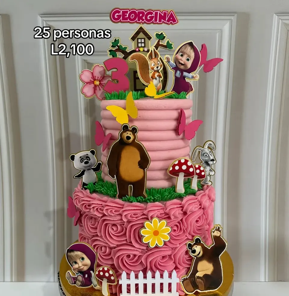 Pastel Masha y el Oso
