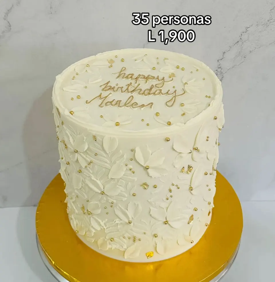 Pastel Hojas Doradas