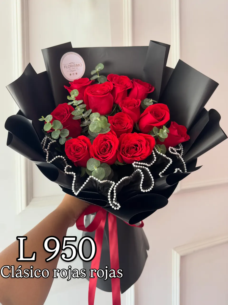 Ramo clásico de rosas rojas