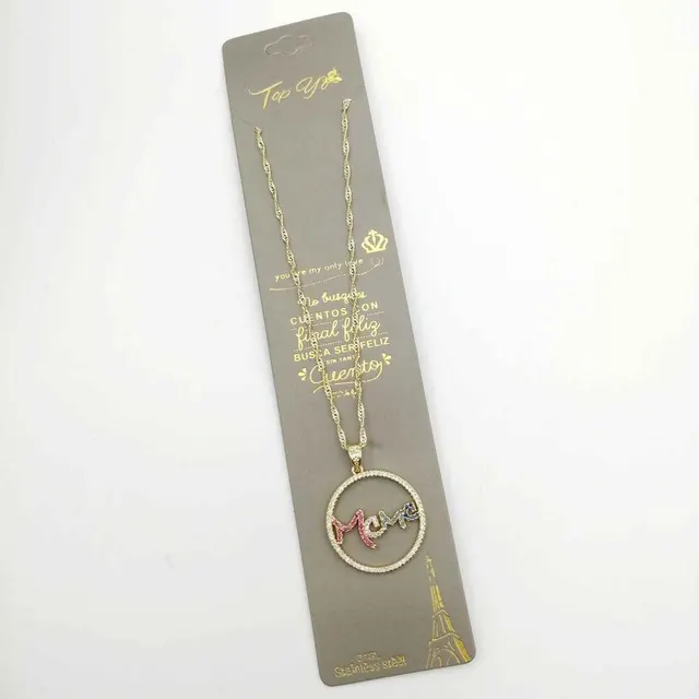 Cadena para mamá enchapado