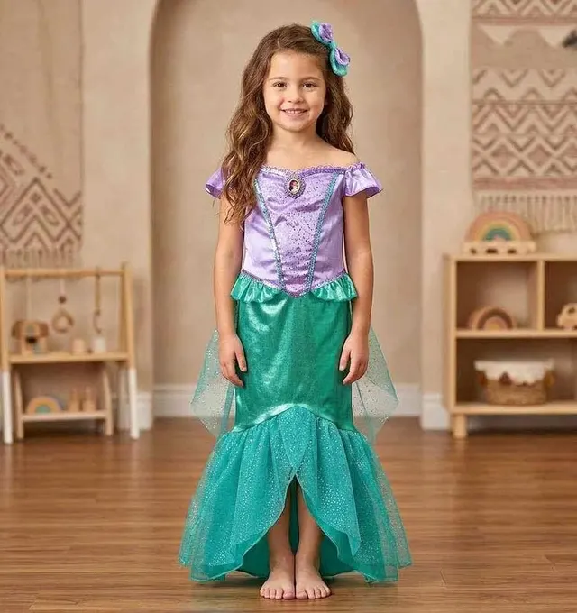 Traje de sirenita para 5 a 7 años