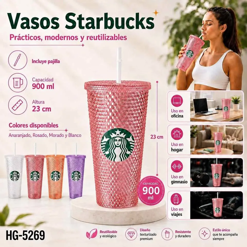 Vaso Starbucks reutilizable