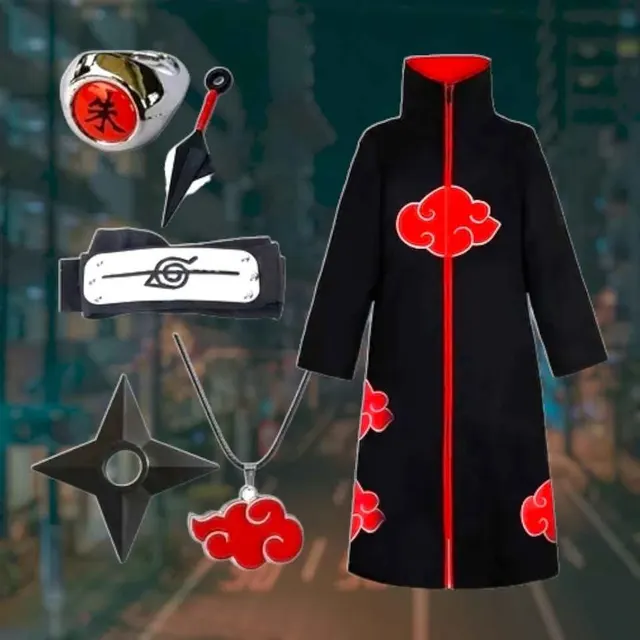 Capa con accesorios Naruto