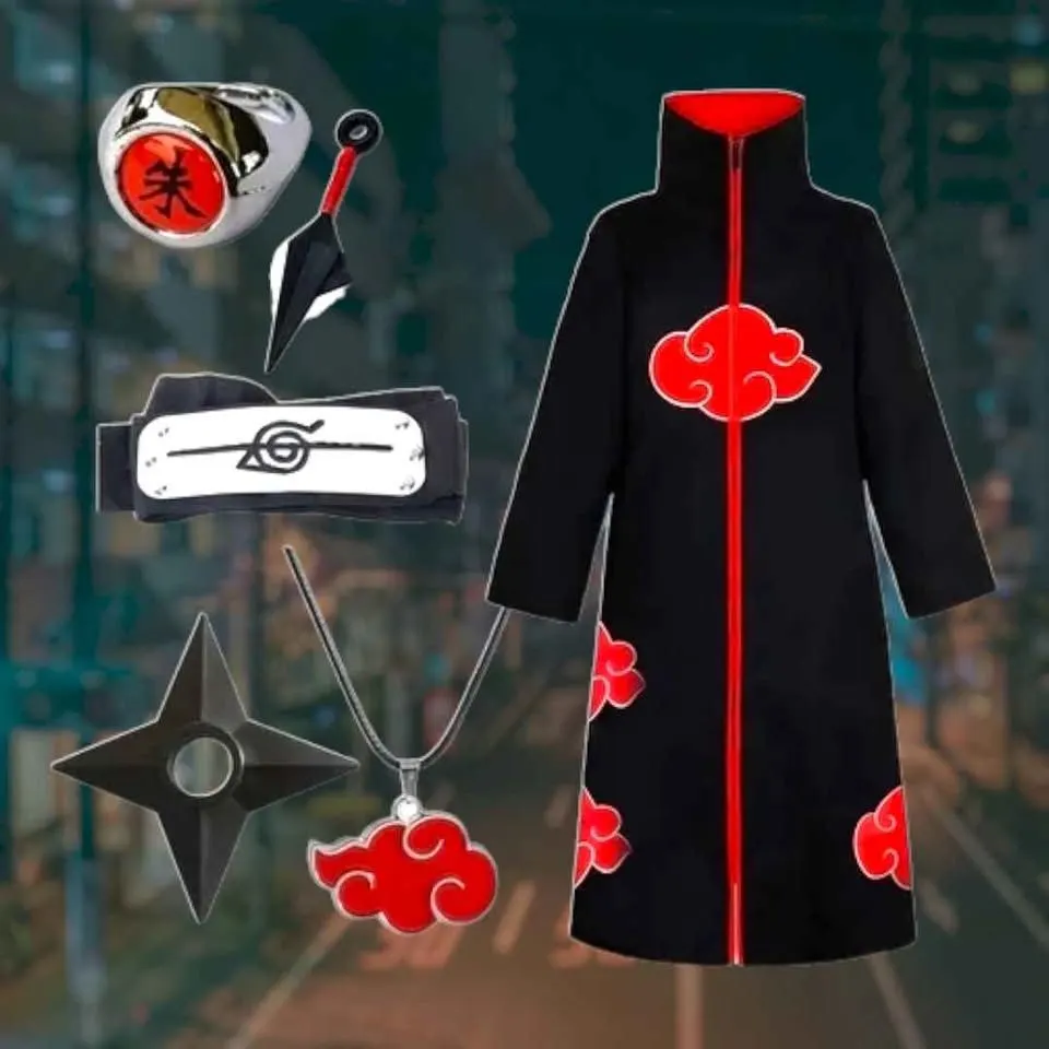 Capa con accesorios Naruto