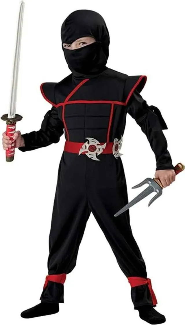 Traje de ninja para 8 a 10 años