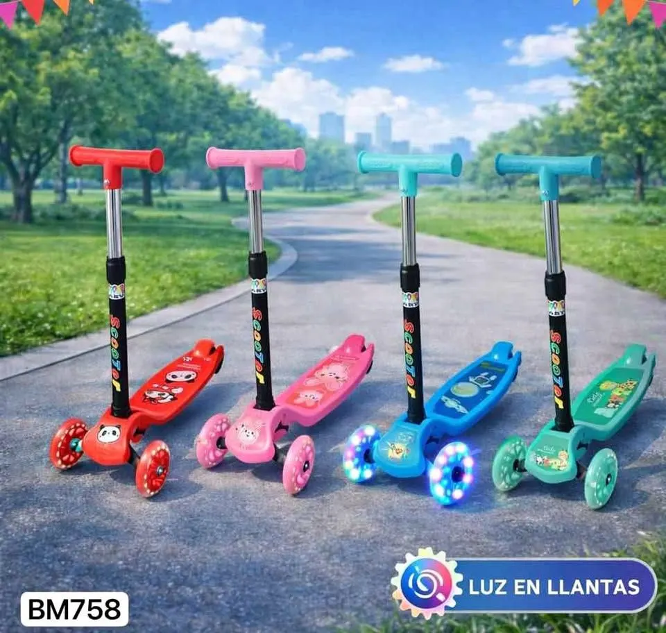 Monopatín con luces