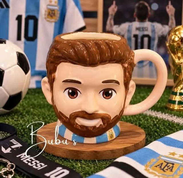 Taza fulboleras Messi