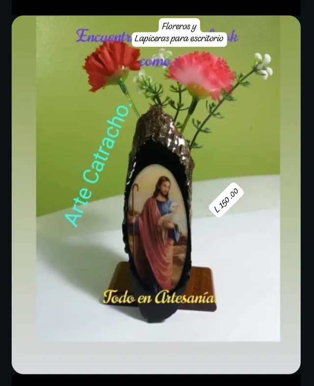 Lapiceras y floreritos