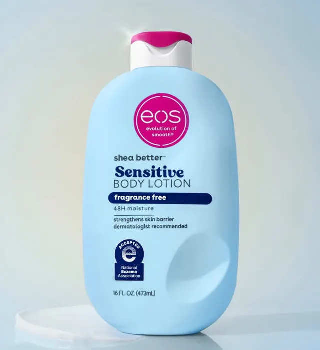 EOS body lotion sensitive fragrance free