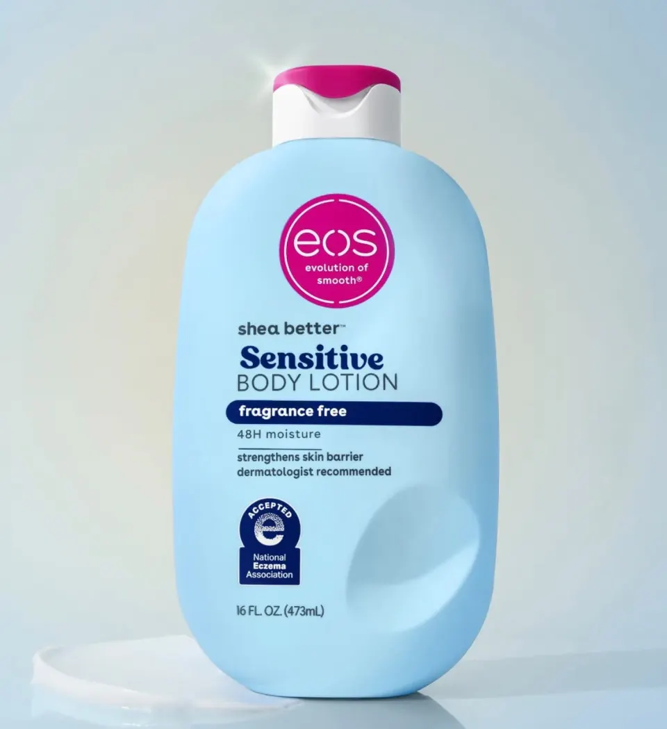 EOS body lotion sensitive fragrance free