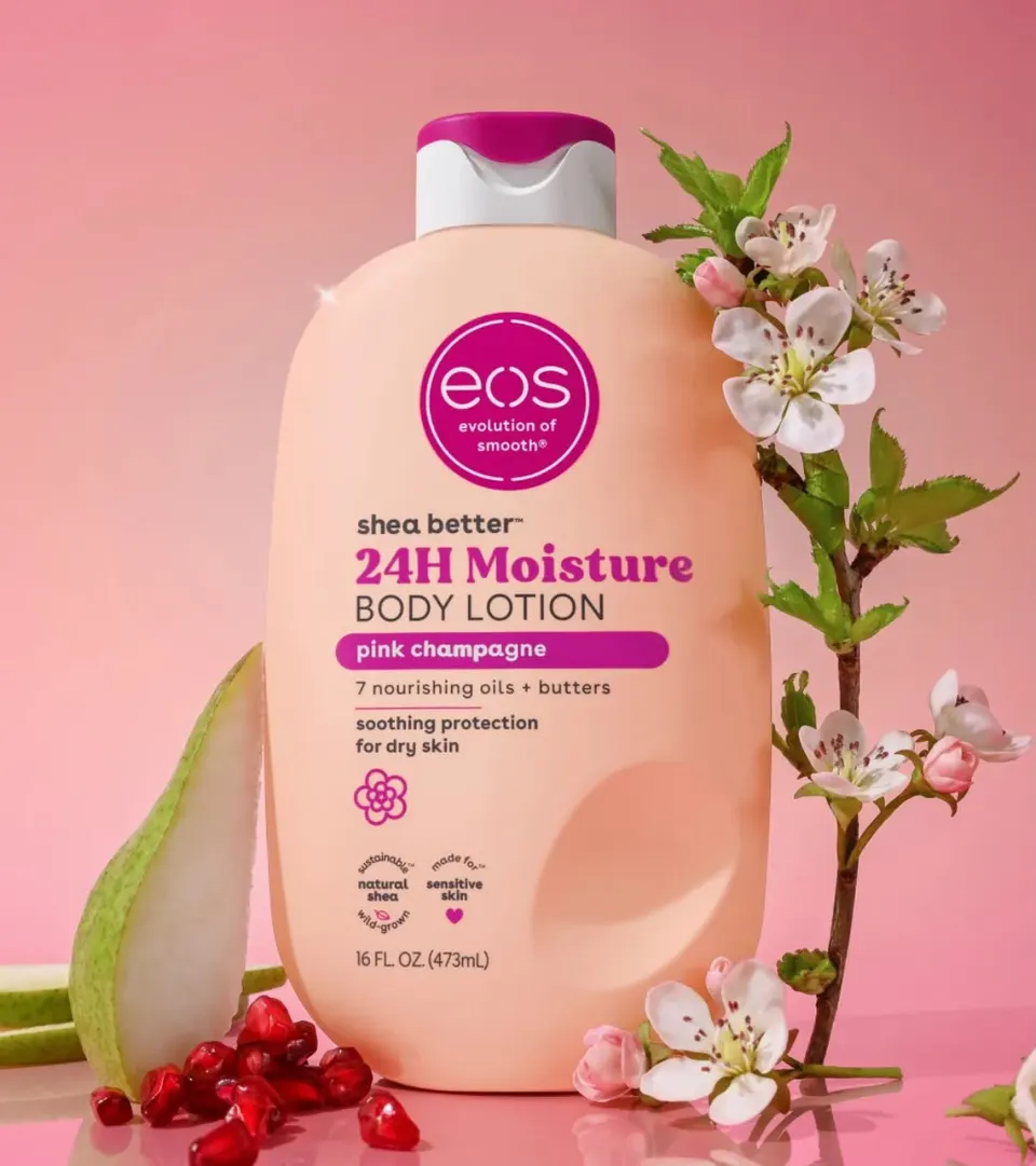 EOS body lotion pink champagne