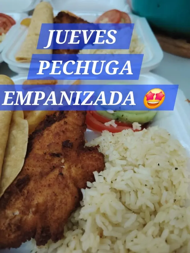 Jueves: Pechuga empanizada