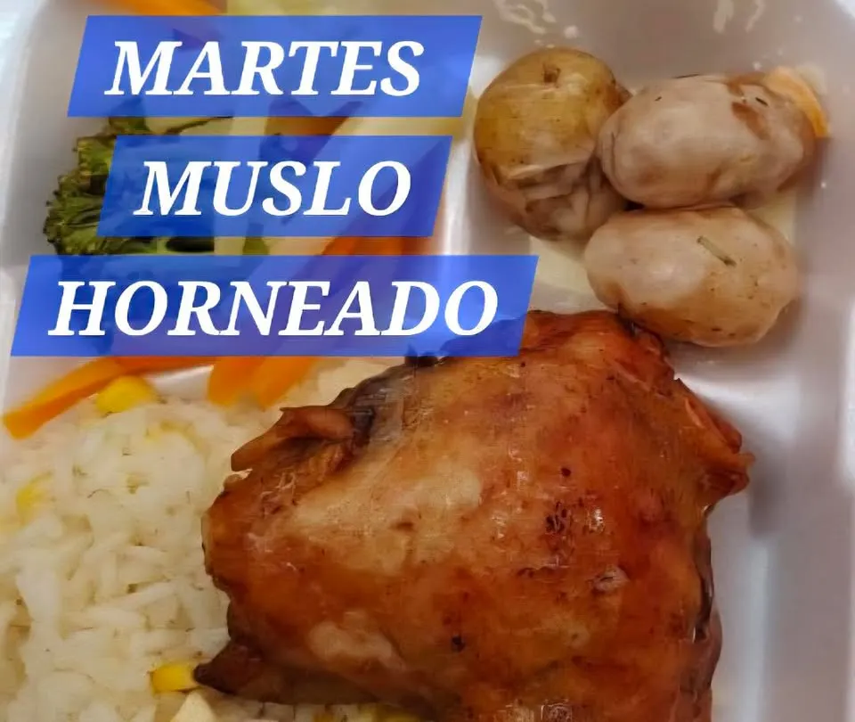 Martes: Muslo horneado