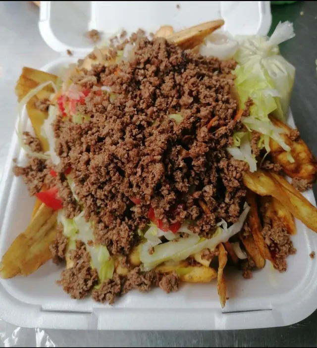 Tajadas con carne molida