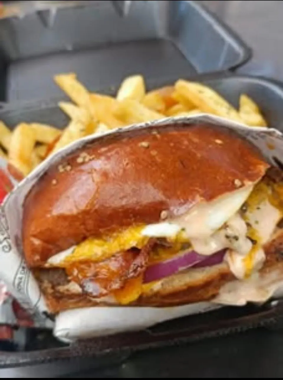 Golden bite burger