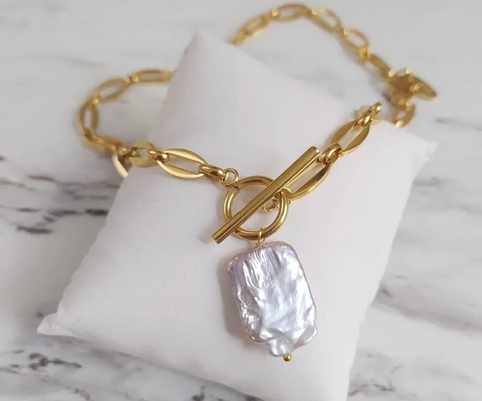 Collar con perla