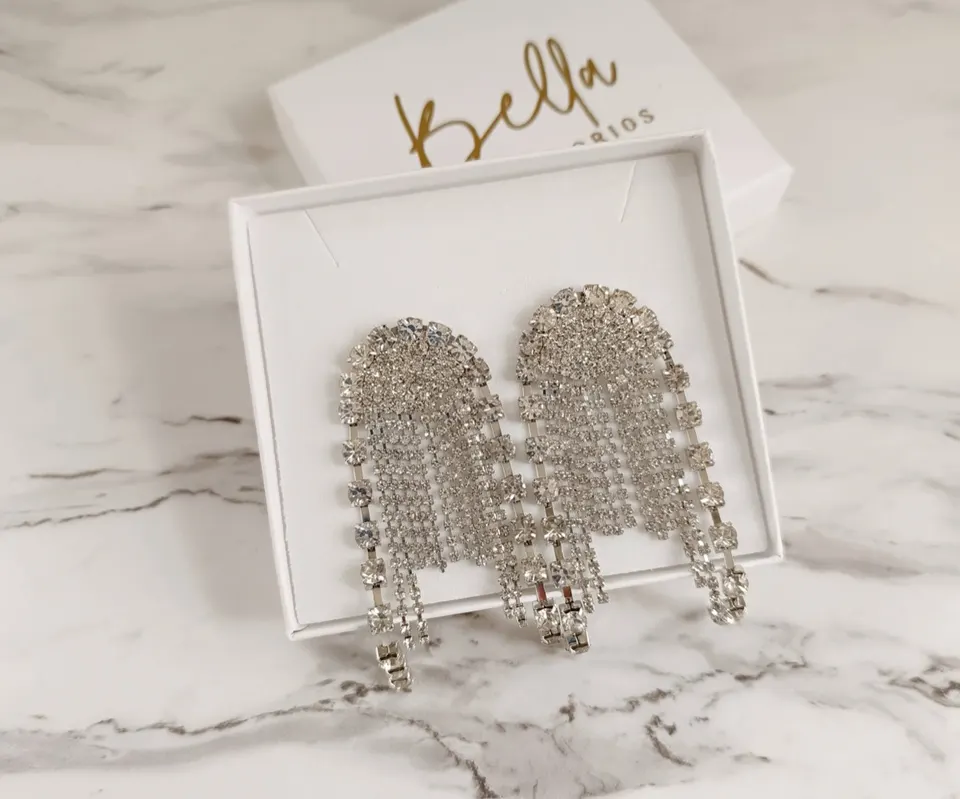 Aretes plateados