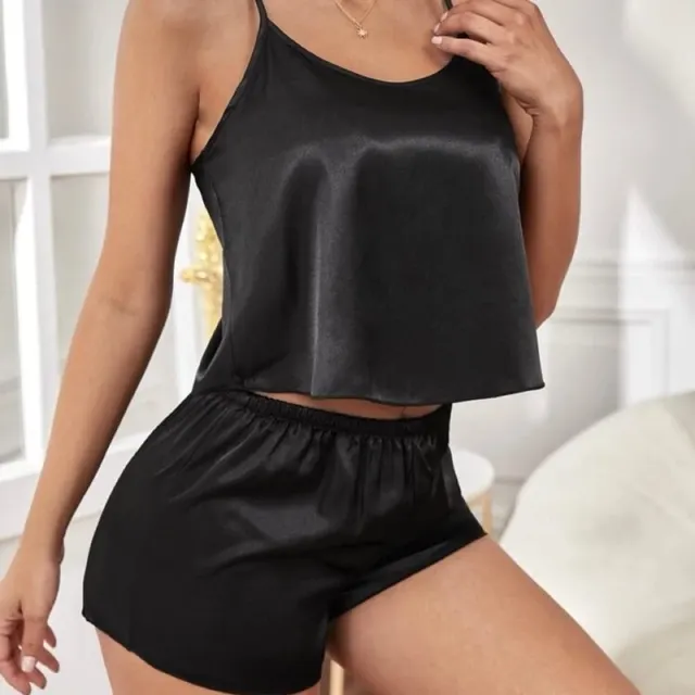 Pijama de Seda - Negro