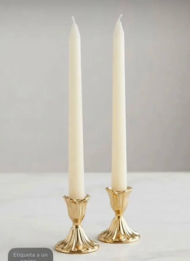 Par de velas de pilar