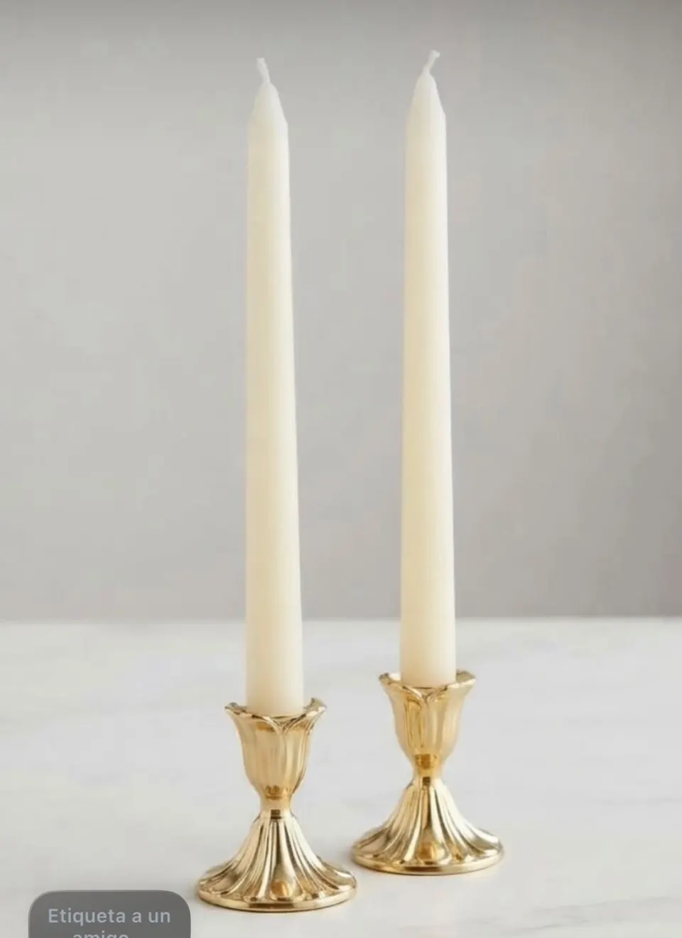 Par de velas de pilar