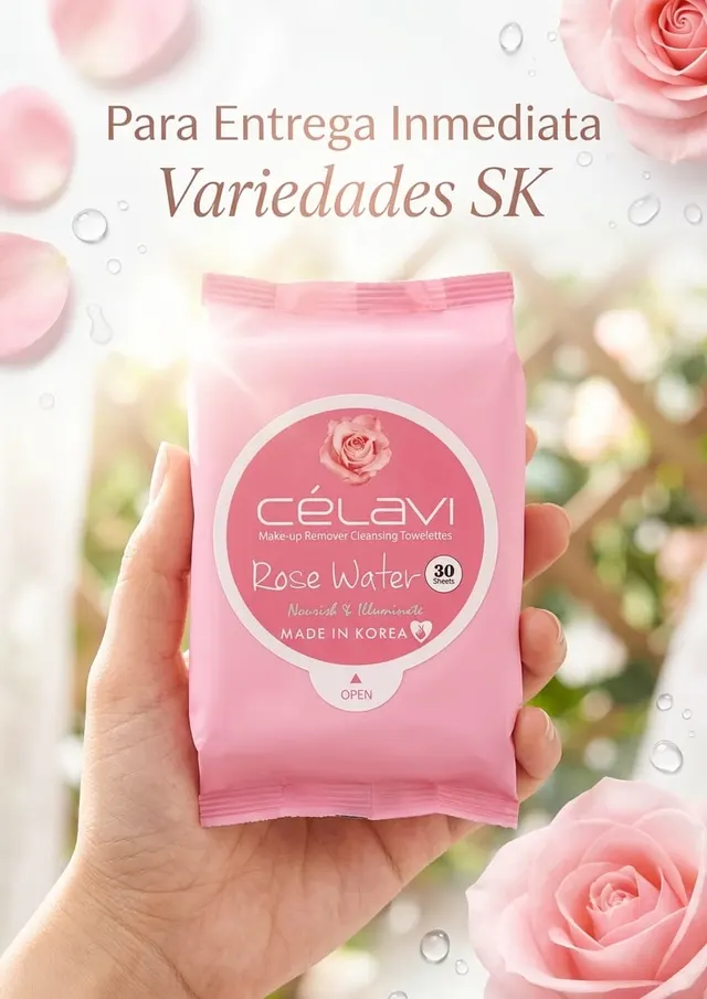 Toallitas Desmaquillantes Célavi Rose Water