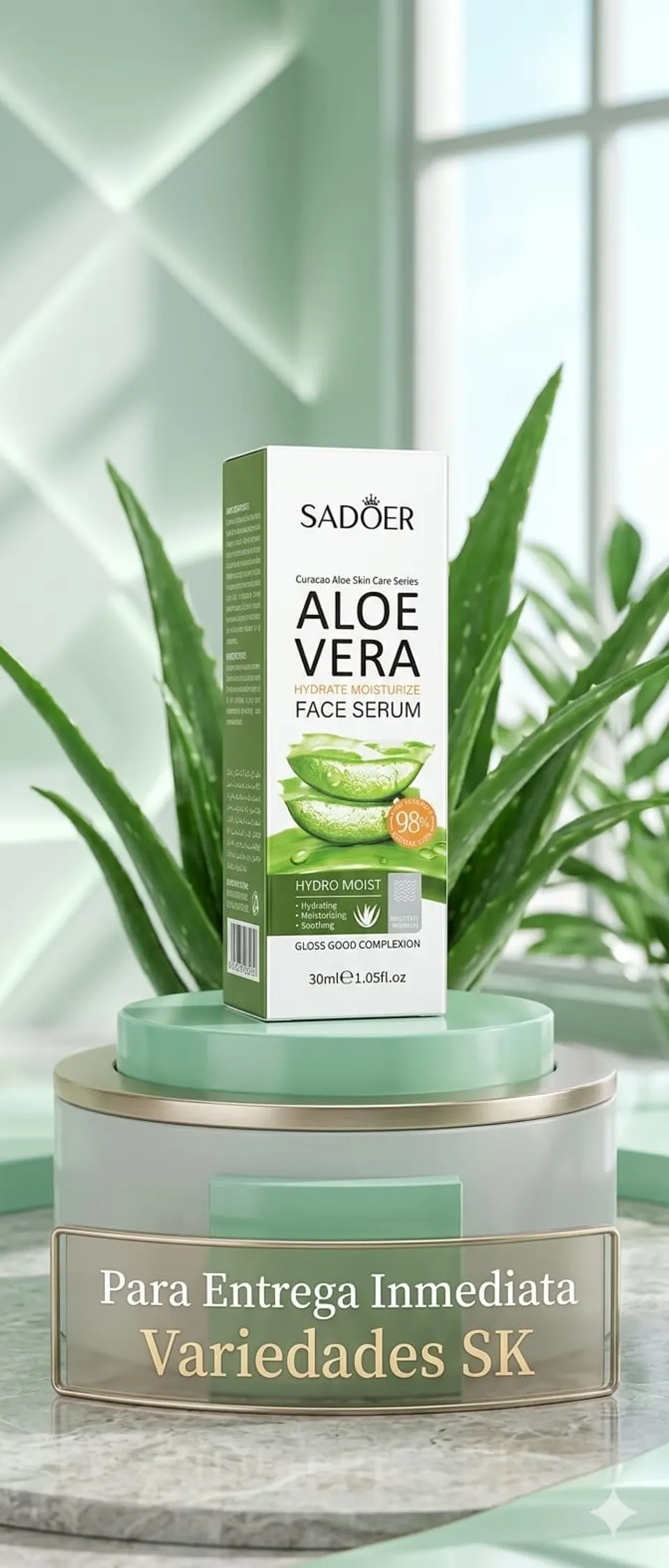 Suero de Aloe Vera para la Cara